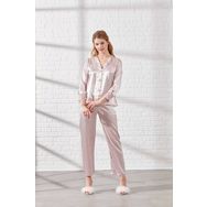 Pierre Cardin 6625 Pudra Kısa Gecelikli 6'lı ipek Set