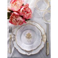Pierre Cardin Diamond 12 Kişilik 60 Parça Bone China Mavi Yemek Takımı