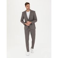 Pierre Cardin Erkek Açık Kahverengi Ex. Slim Fit Çizgili Takım Elbise 50273543-VR002 - 48 - 6 Drop