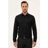 Pierre Cardin G021GL004.000.1112795 Siyah Slim Fit Armürlü Erkek Gömlek