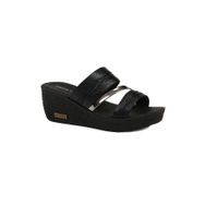 Pierre Cardin PC-6962-3953 Siyah Kırışık Kadın Terlik