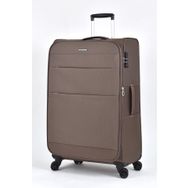 Pierre Cardin PC4200 Kahve Ultra Light Hafif Lüx Kumaş Buyuk Boy Valiz