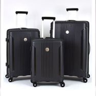 Pierre Cardin PC7060 Louisiana Polo Polipropilen Kırılmaz 3'lü Valiz Seti Siyah
