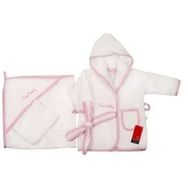 Pierre Cardin Pembe Bebek Bornoz Seti