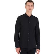 Pierre Cardin THIN Uzun Kollu Siyah Erkek Gömlek