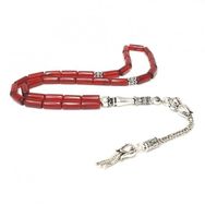 Pigado 925 Ayar Gümüş Püsküllü Kesme Sıkma Kehribar Model 1 Tesbih