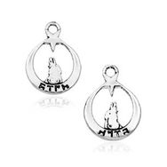 Pilelistore 925 Ayar Gümüş Ayyıldız Bozkurt Tesbih Püskül Ucu