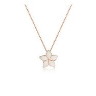 Pilelistore 925 Ayar Gümüş Rose Yasemin Çiçeği Kolye
