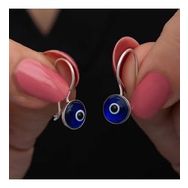 Pilelistore Gümüş Sallantılı Nazar Kadın Küpe