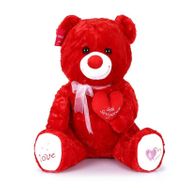 Pilelistore Yumoş Ayı 47 Cm Kırmızı Sevgiliye Hediye Kalpli Pelüş Ayı