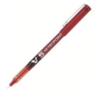 Pilot V5 Hi-Tecpoint 0.5 mm Kırmızı İğne Uçlu Kalem