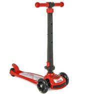Pilsan 07811 3 Tekerlekli Katlanabilir Işıklı Power Kırmızı Scooter
