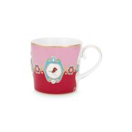 PIP STUDIO Love Birds Kırmızı Pembe 150 ml Porselen Kupa