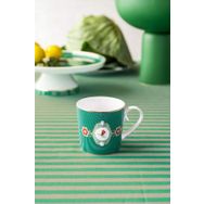 PIP STUDIO Love Birds Yeşil Madalyon Desenli 150 ml Küçük Mug