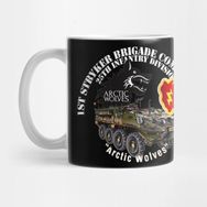 Pixxa 1st Stryker Bde - 25TH Id - Arctic Wolves White W Stryker Kupa Bardak