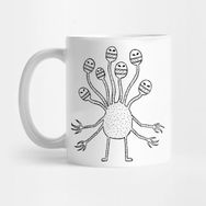 Pixxa 7 Headed Monster Kupa Bardak
