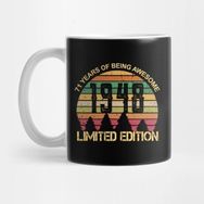Pixxa 71 Years Of Being Awesome Limited Edition 71ST Birthday Gift Kupa Bardak