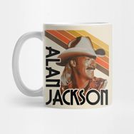 Pixxa Alan Jackson Retro Country Fanart Tribute Kupa Bardak