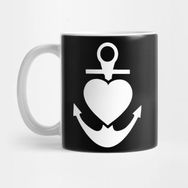 Pixxa Anchor With Heart Kupa Bardak