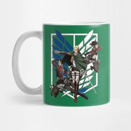 Pixxa Attack on Titan Üçlüsü Hange Levi Erwin Kupa Bardak