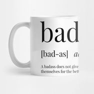 Pixxa Badass Definition Açıklama Kupa Bardak