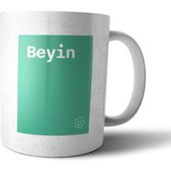 Pixxa Beyin Tanımı Komik Yeşil Kupa Bardak