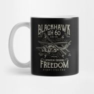 Pixxa Blackhawk Army Helicopter Military Pilot Troops Ww2 Veteran Kupa Bardak