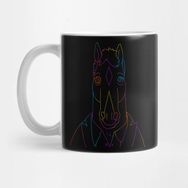 Pixxa Bojack Horseman Bojack Neon Lineart Kupa Bardak