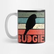 Pixxa Budgie Budgerigar Retro Vintage Kupa Bardak
