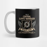 Pixxa Central Supply Manager T Shirt Superpower Gift Item Tee Kupa Bardak