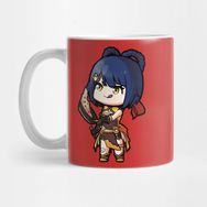 Pixxa Chibi Xiangling Genshin Impact Kupa Bardak