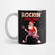 Pixxa Christmas Rockin Holiday Guitar Band Music Gift Kupa Bardak