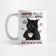 Pixxa Coffee Spelled Backwards Is Eeffoc Kedi Kupa Bardak