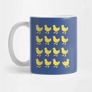 Pixxa Cute Ducklings Pattern Ducks In A Row Rebel Kupa Bardak
