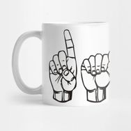 Pixxa Dad Sign Language Kupa Bardak