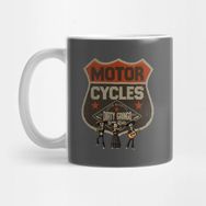 Pixxa Dirty Gringo Speed Shop Hot Rod Motorcycle Mariachi Band Kupa Bardak