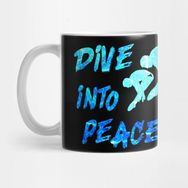 Pixxa Dive Into Peace Springboard Diving Watersport Diver Gift Kupa Bardak