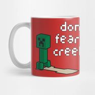 Pixxa Dont Fear the Creeper Minecraft Kupa Bardak