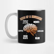 Pixxa Drummers Mind Of A Drummer Music Band Drum Player Kupa Bardak