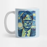 Pixxa Dwight Schrute Van Gogh Style Kupa Bardak