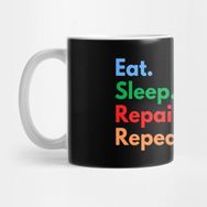 Pixxa Eat. Sleep. Repair Planes. Repeat. Kupa