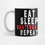 Pixxa Eat Sleep Skateboard Repeat Kupa Bardak