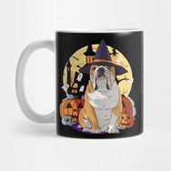 Pixxa English Bulldog Witch Happy Halloween Kupa Bardak