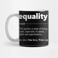Pixxa Equality Eşitlik Kelime Anlamı Kupa Bardak