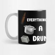 Pixxa Everythings A Drum Black Kupa Bardak