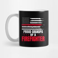 Pixxa Firefighter Grandpa Shirt Proud Grandpa Gift Kupa Bardak