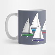 Pixxa Flying Scot Sailboat Kupa Bardak