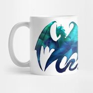 Pixxa Fractal Dragon Kupa Bardak