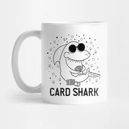 Pixxa Funny Card Shark Poker Player Gift Kupa Bardak