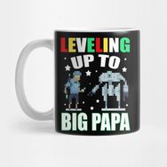 Pixxa Funny Leveling Up To Big Papa Gift For Gamer Fathers Day Gift For Daddy Kupa Bardak